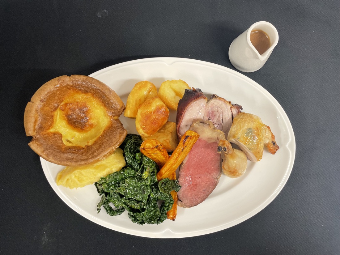 A Sunday roast developed for the London menu