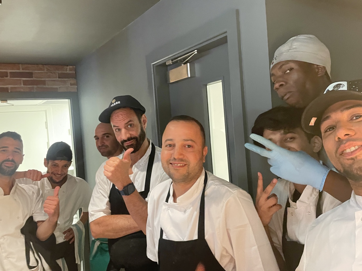 The kitchen team during the La Cage cook-off