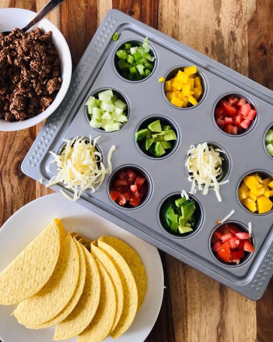 A build-your-own tray of fillings