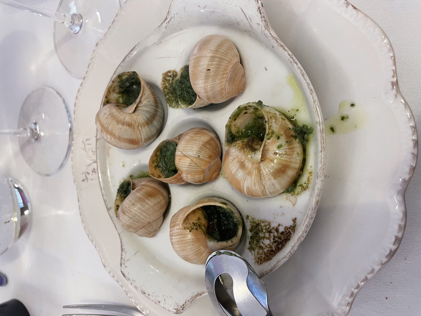 Escargots, garlic butter